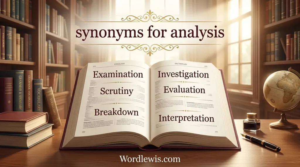synonyms for analysis