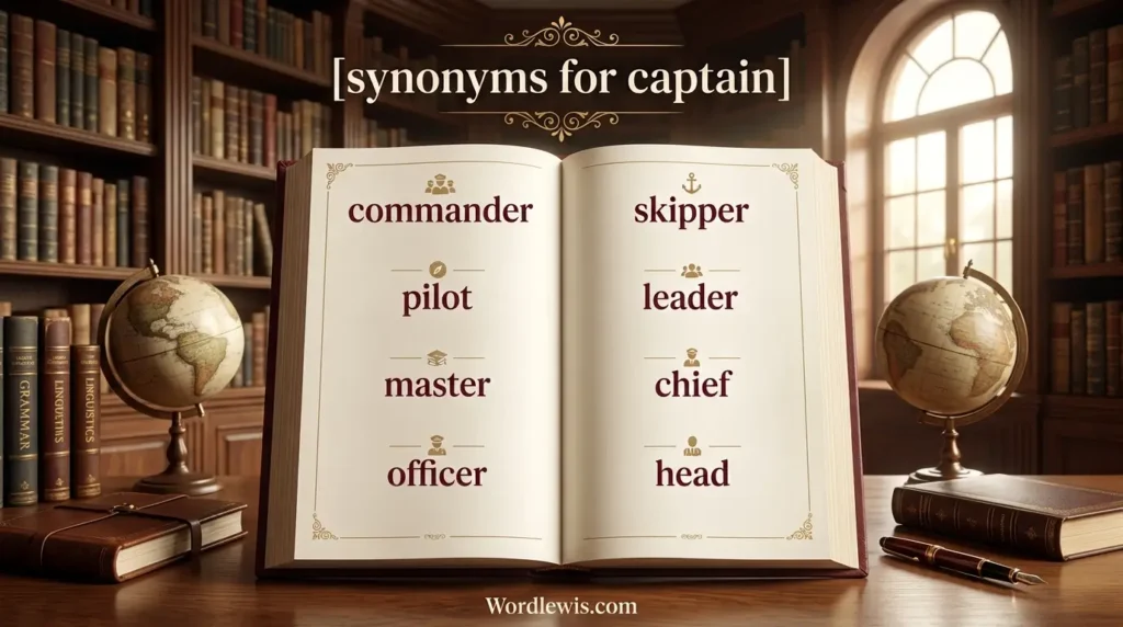 synonyms for captain