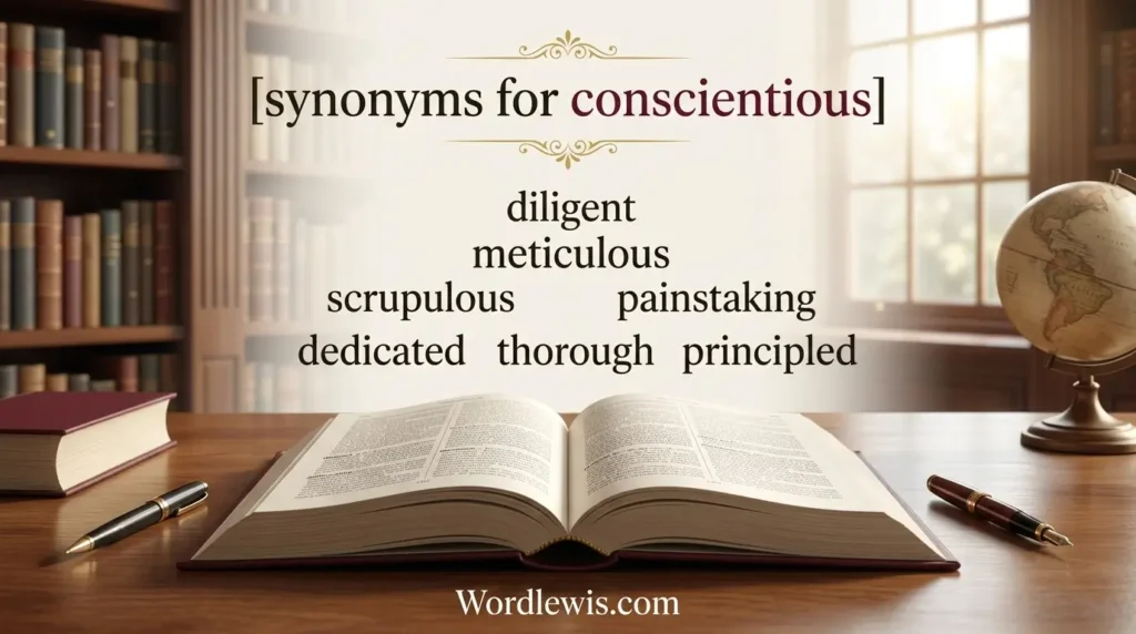 synonyms for conscientious
