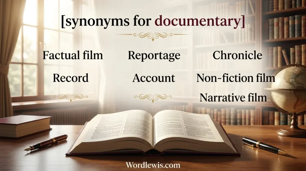 synonyms for documentary