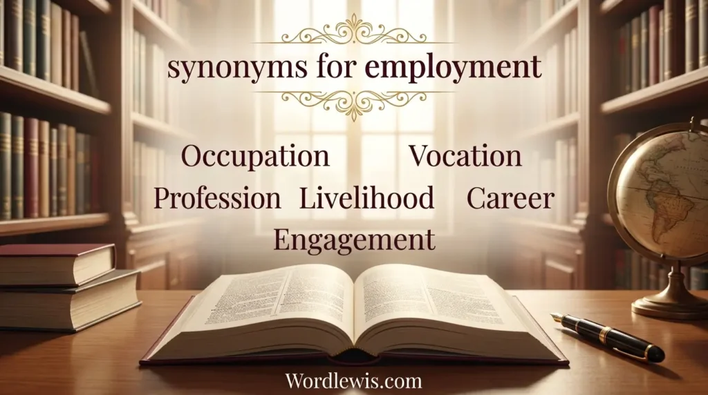 synonyms for employment