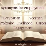synonyms for employment