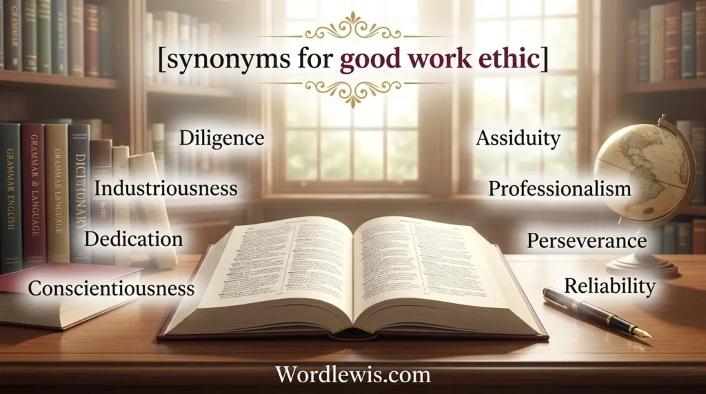 synonyms for good work ethic