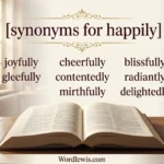 synonyms for happily