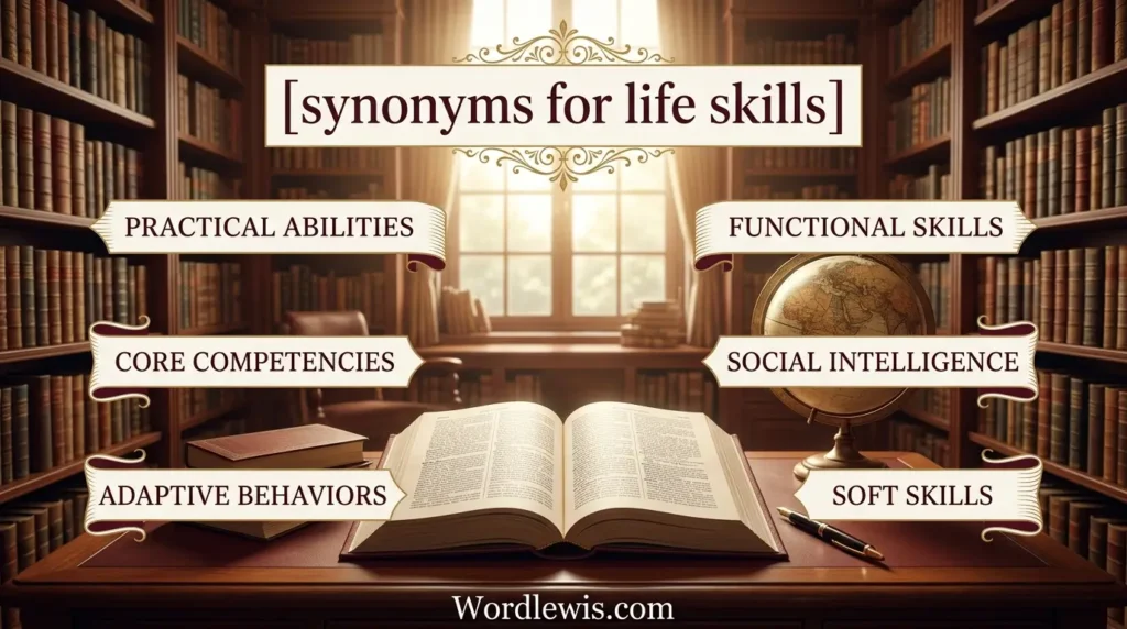 synonyms for life skills