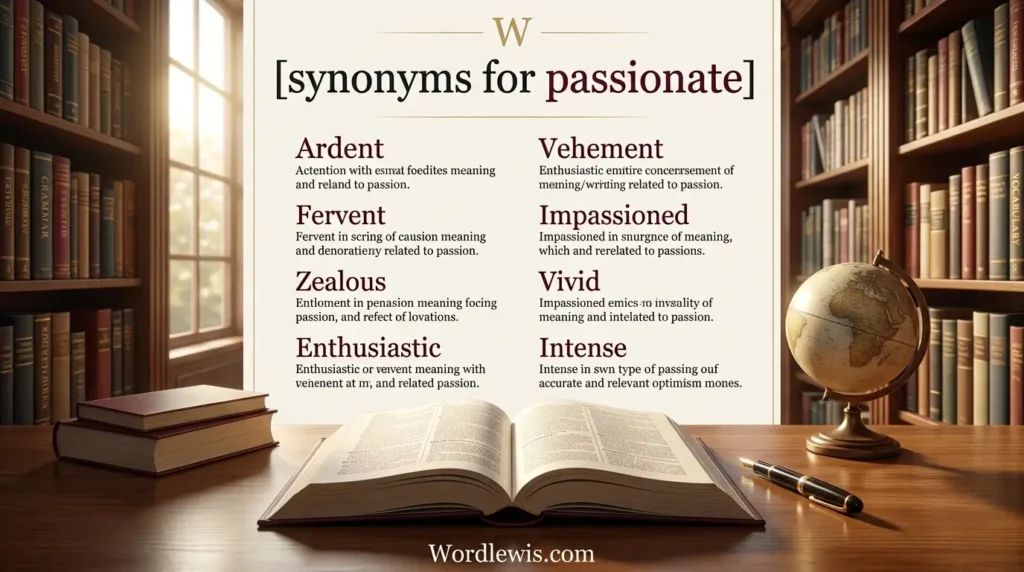 synonyms for passionate