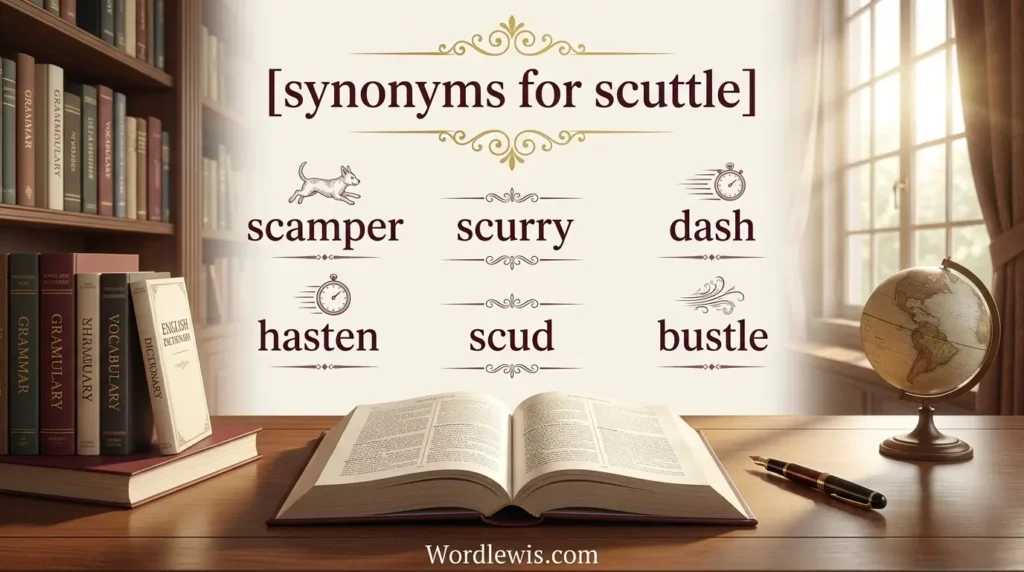 synonyms for scuttle