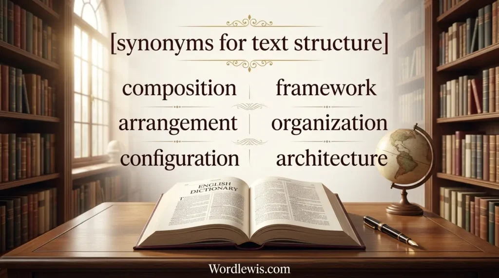 synonyms for text structure
