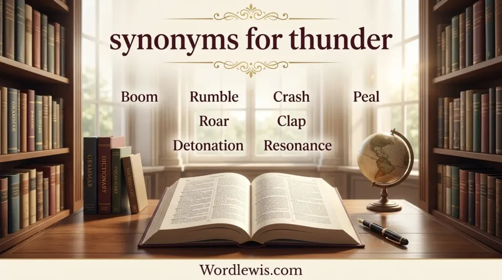 synonyms for thunder