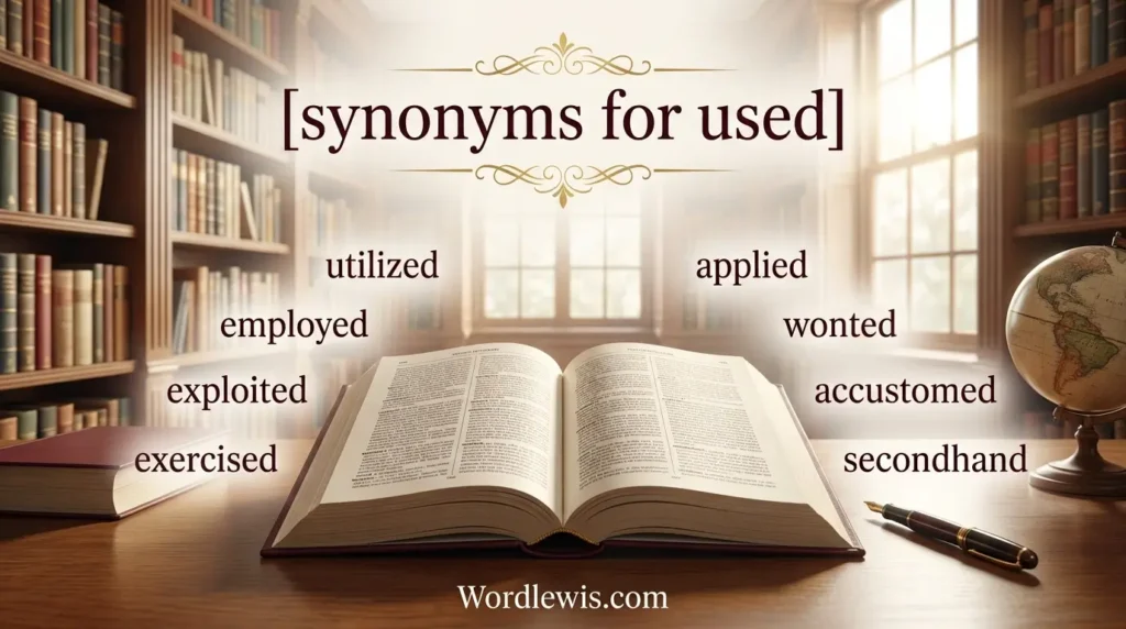 synonyms for used