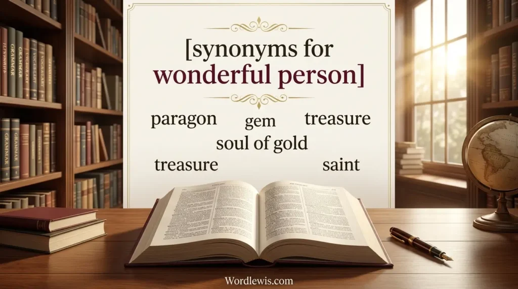 synonyms for wonderful person