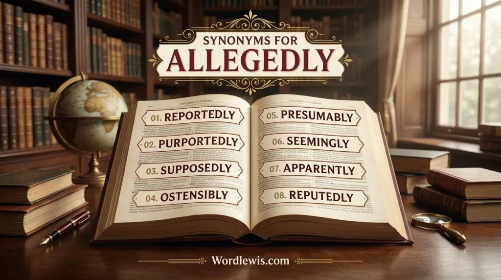 synonyms for allegedly