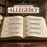 synonyms for allegedly
