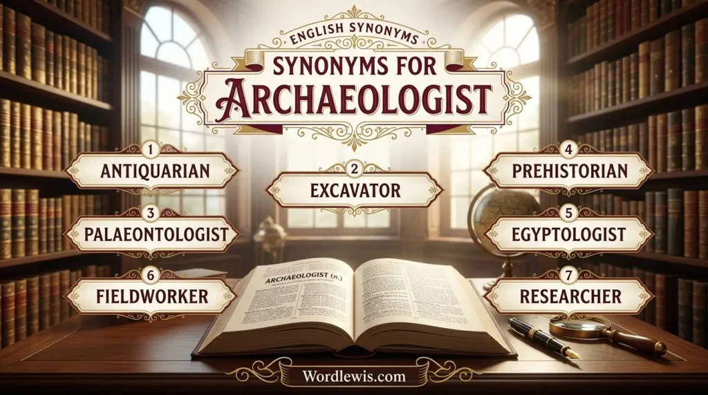 synonyms for archaeologist