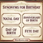 synonyms for birthday