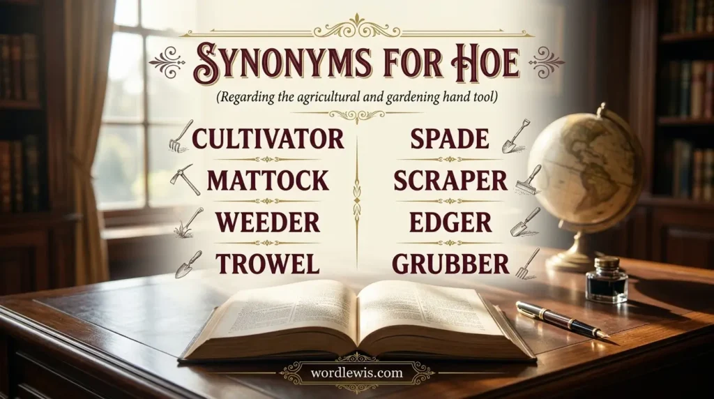synonyms for hoe