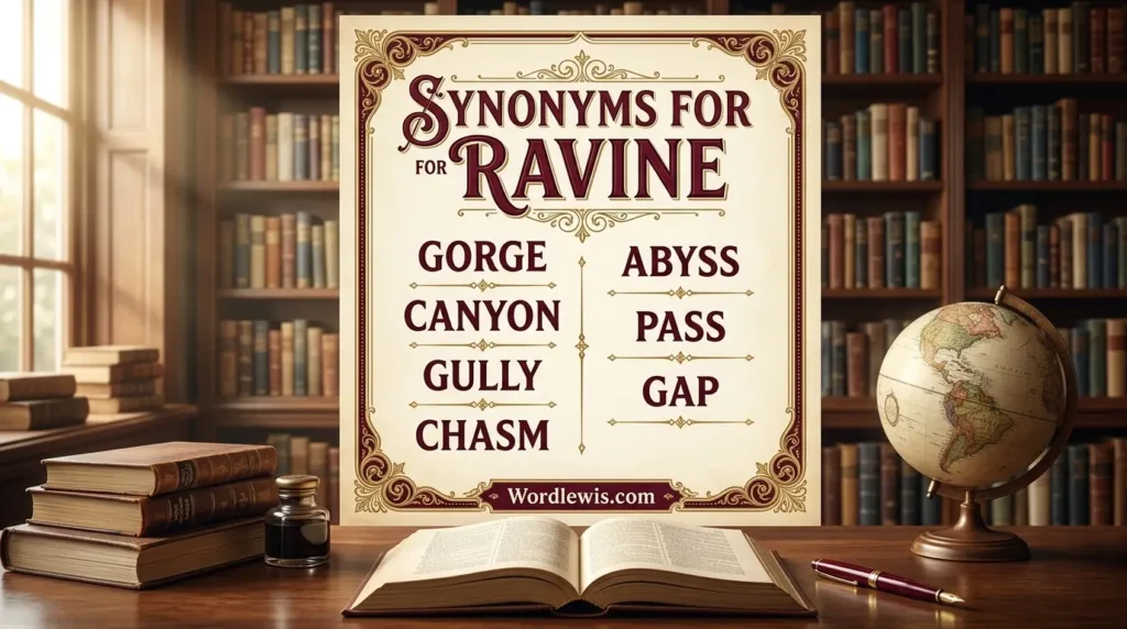 synonyms for ravine