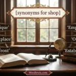 synonyms for shop