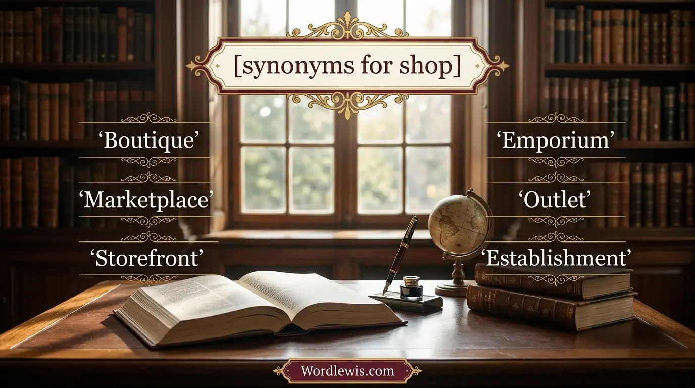 synonyms for shop
